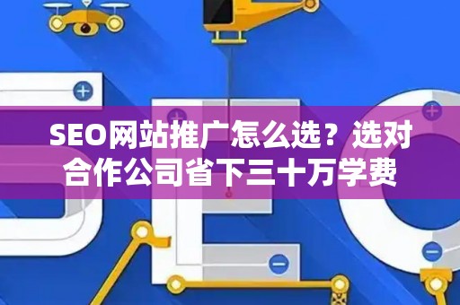 SEO网站推广怎么选？选对合作公司省下三十万学费